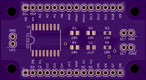 BBA3 RTC Shield v1 top