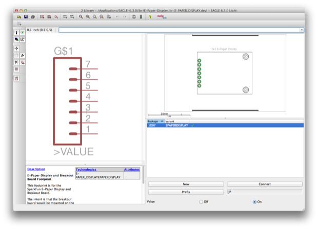 EPC eagle component from library