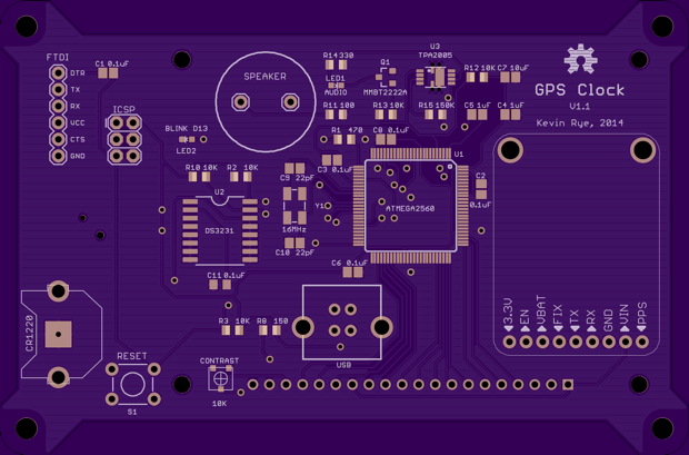 GPS Clock v1.1 back