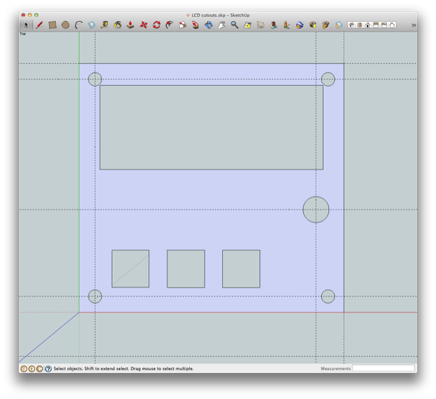 LCD Clock laser panel front v2