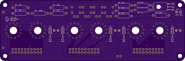 Nixie Clock Display Board IN14 back