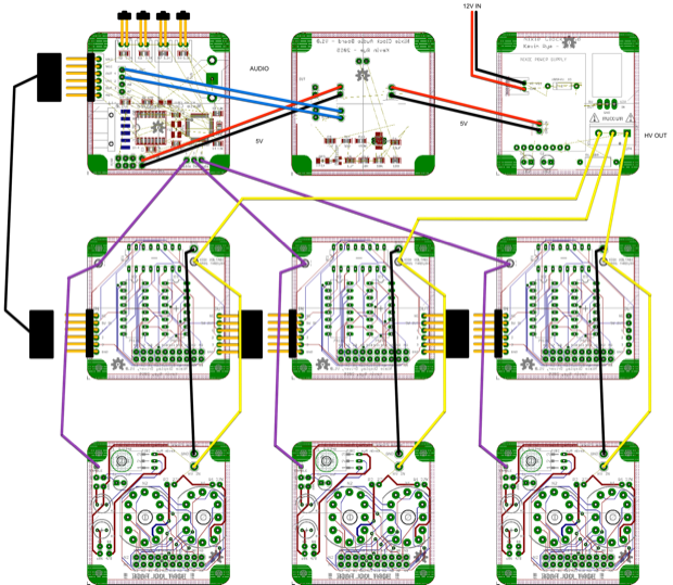 nixie clock v1 block diagram
