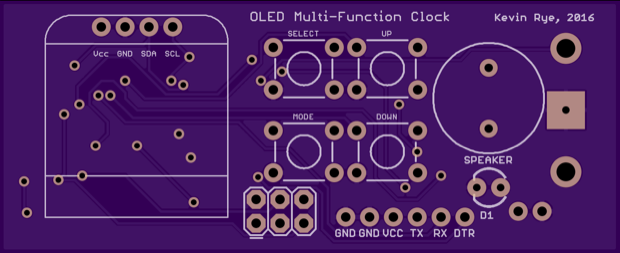 OLED Clock v1 top