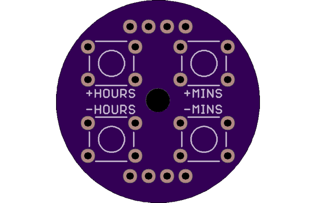 Round ButtonBoard v1 top