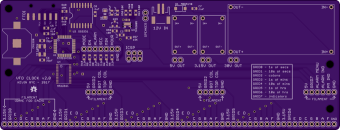 VFD Clock 2 front